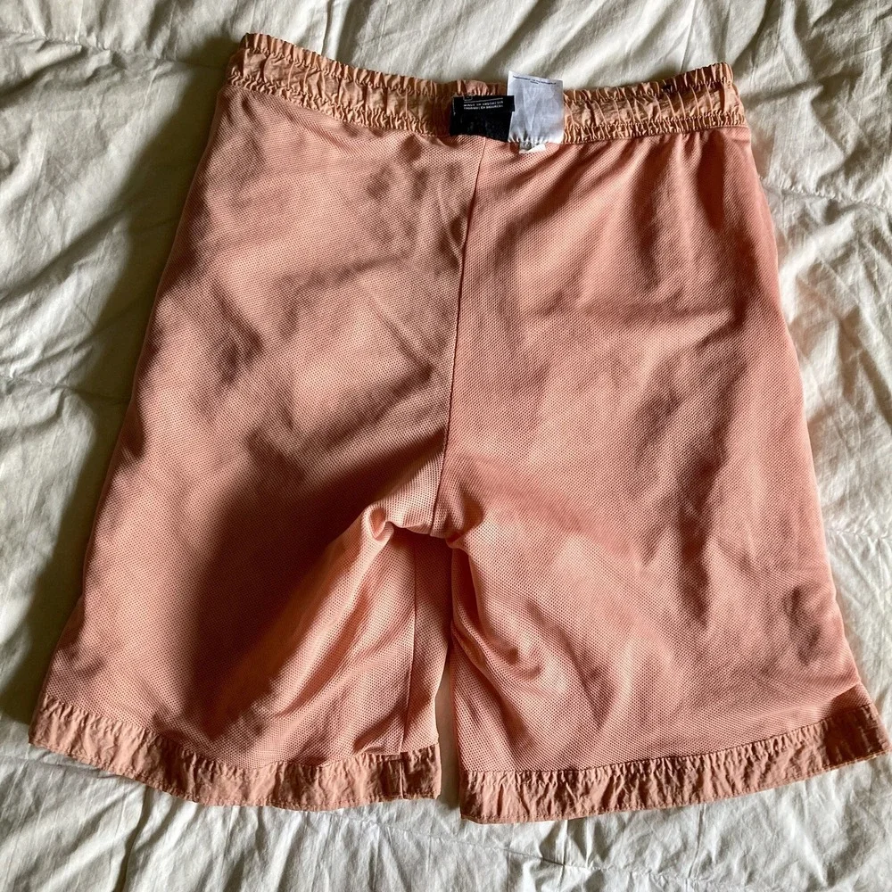 Nike Mens S Sportswear Alumni Woven Flow Nylon Water Shorts Trunks Peach Apricot